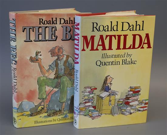 Dahl, Roald - The BFG, 1st edition, with clipped d.j., illustrated by Quentin Bell, Jonathan Cape, London 1985;